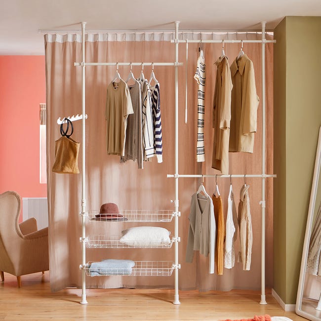 Leroy Merlin Perchero Extensible Pared Plegable Pared Tendedero