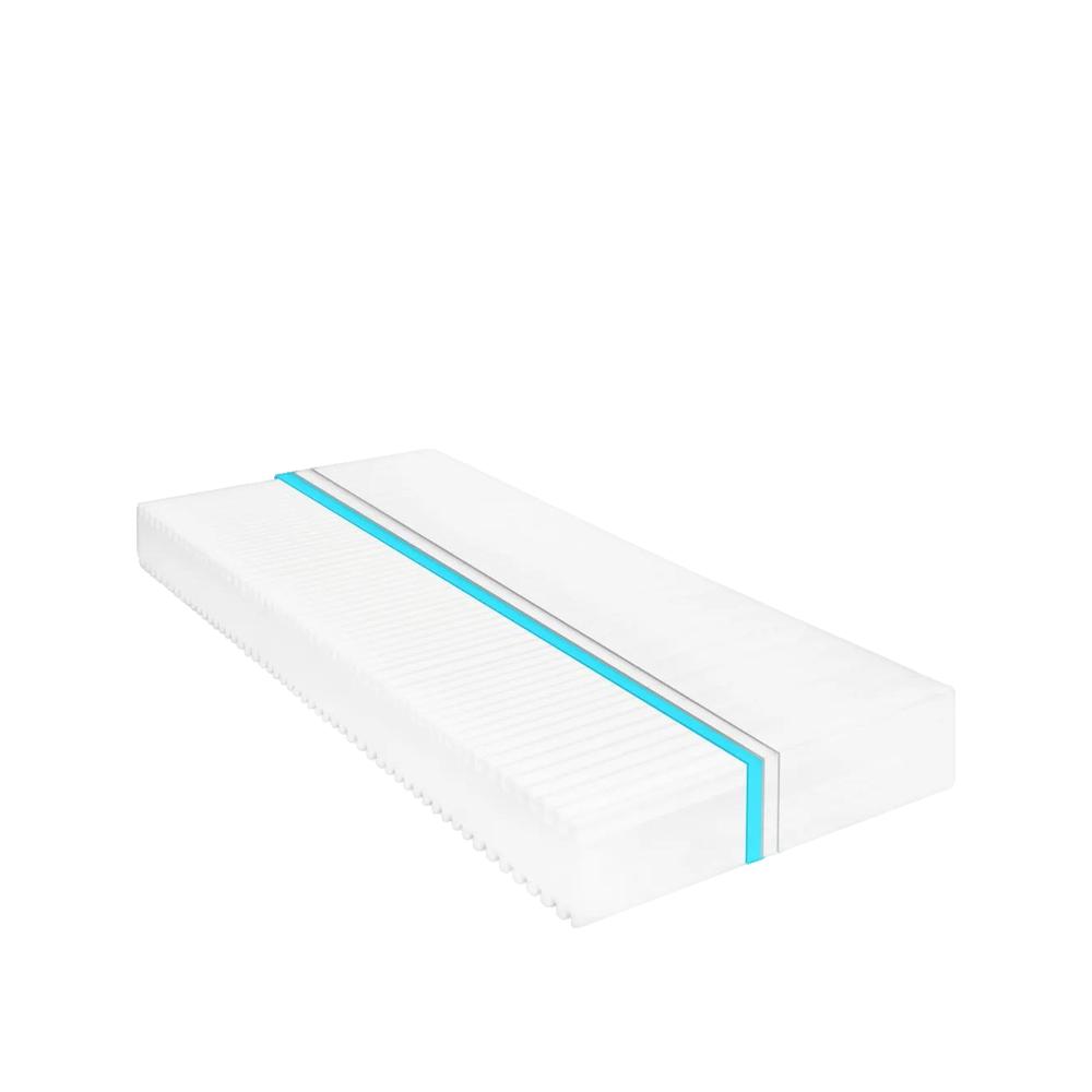 Materac vidaXL 7 stref Pianka PU 16 cm Biały H2/H3