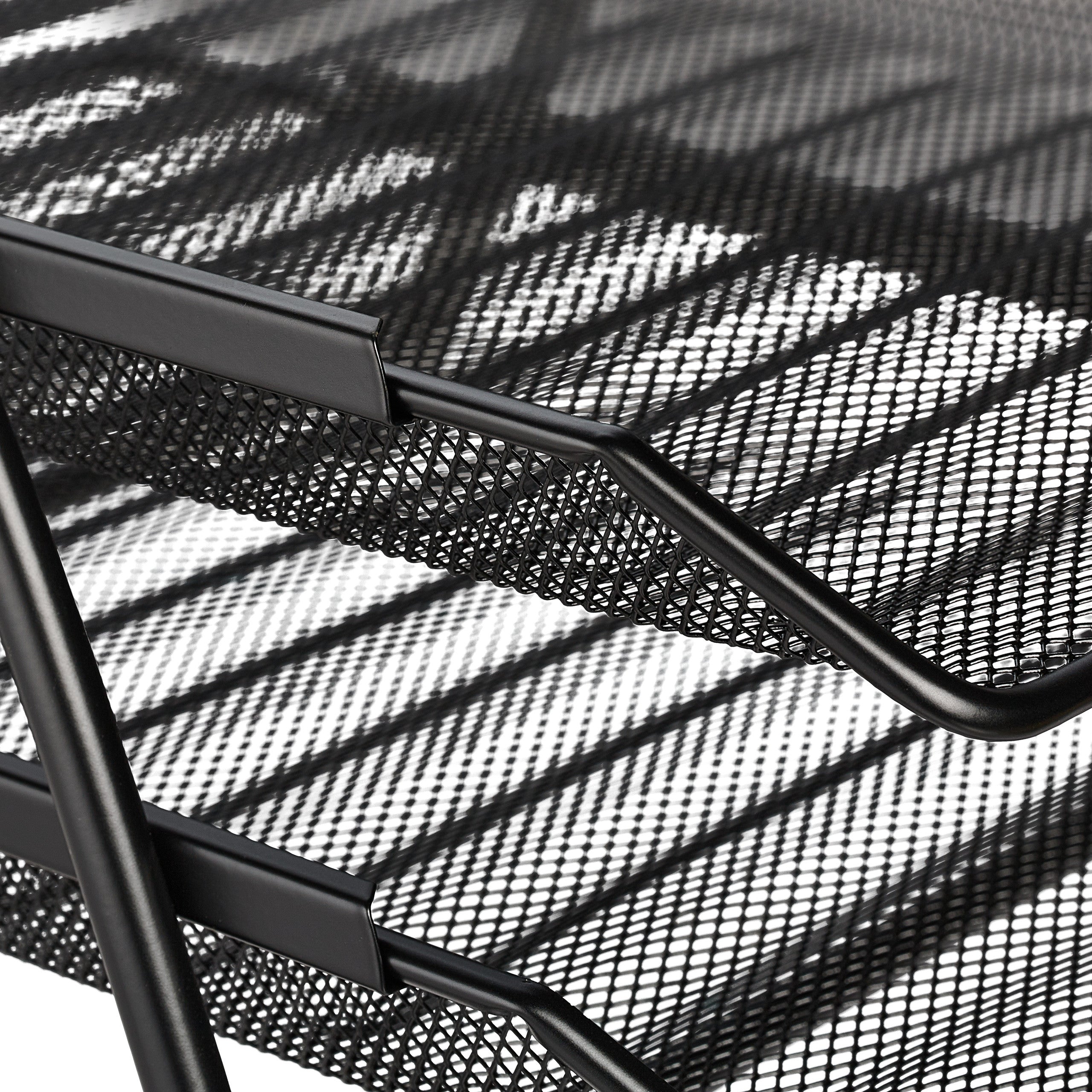 Organizer Portadocumenti con 2 Vaschette, Portalettere A4, HLP: 20,5x30x35,5 cm, Rete in Acciaio, Nero, Relaxdays - 6