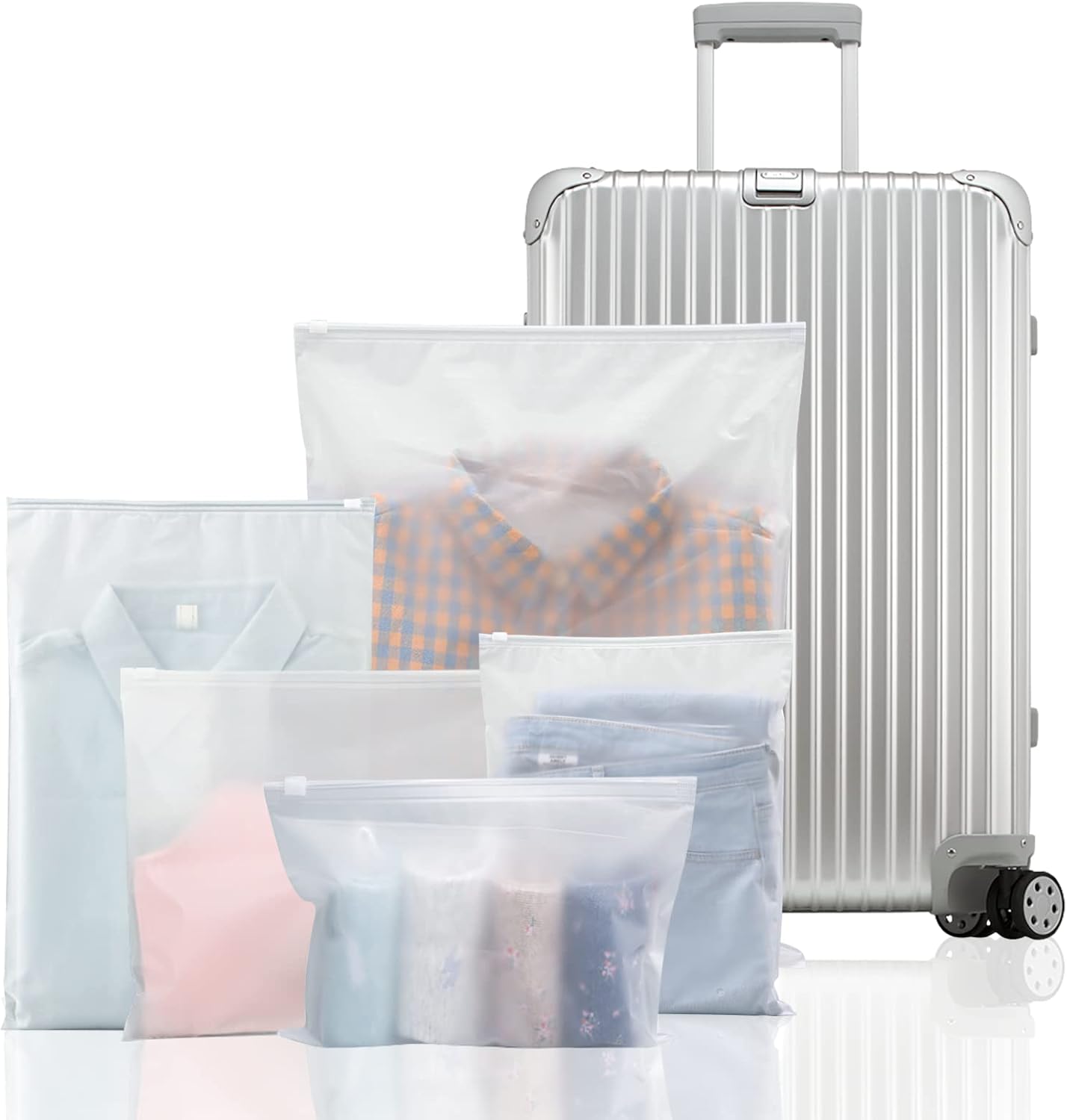 Lot De 2 Grands Sacs De Rangement Plastique Transparent 91L - Sacs Cabas Déménagement Résistants à L'Eau