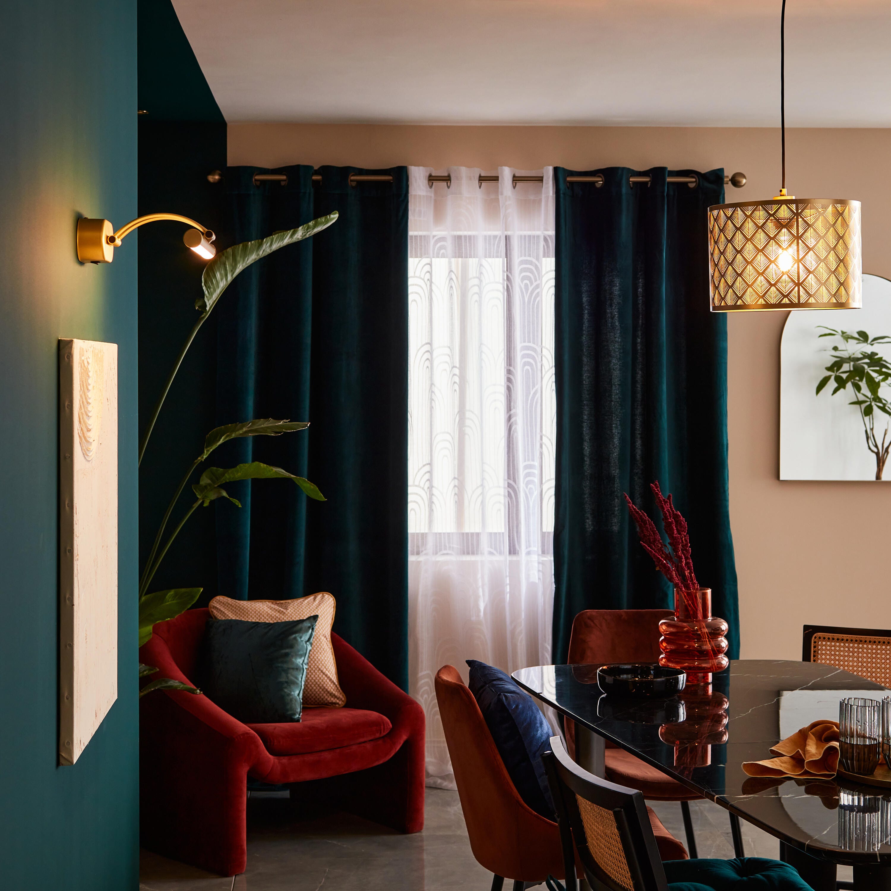 INSPIRE - Lampada da parete a LED MADZI - LED integrato 1200 LM - Da 3000 a 4000 K - Metallo dorato - 5