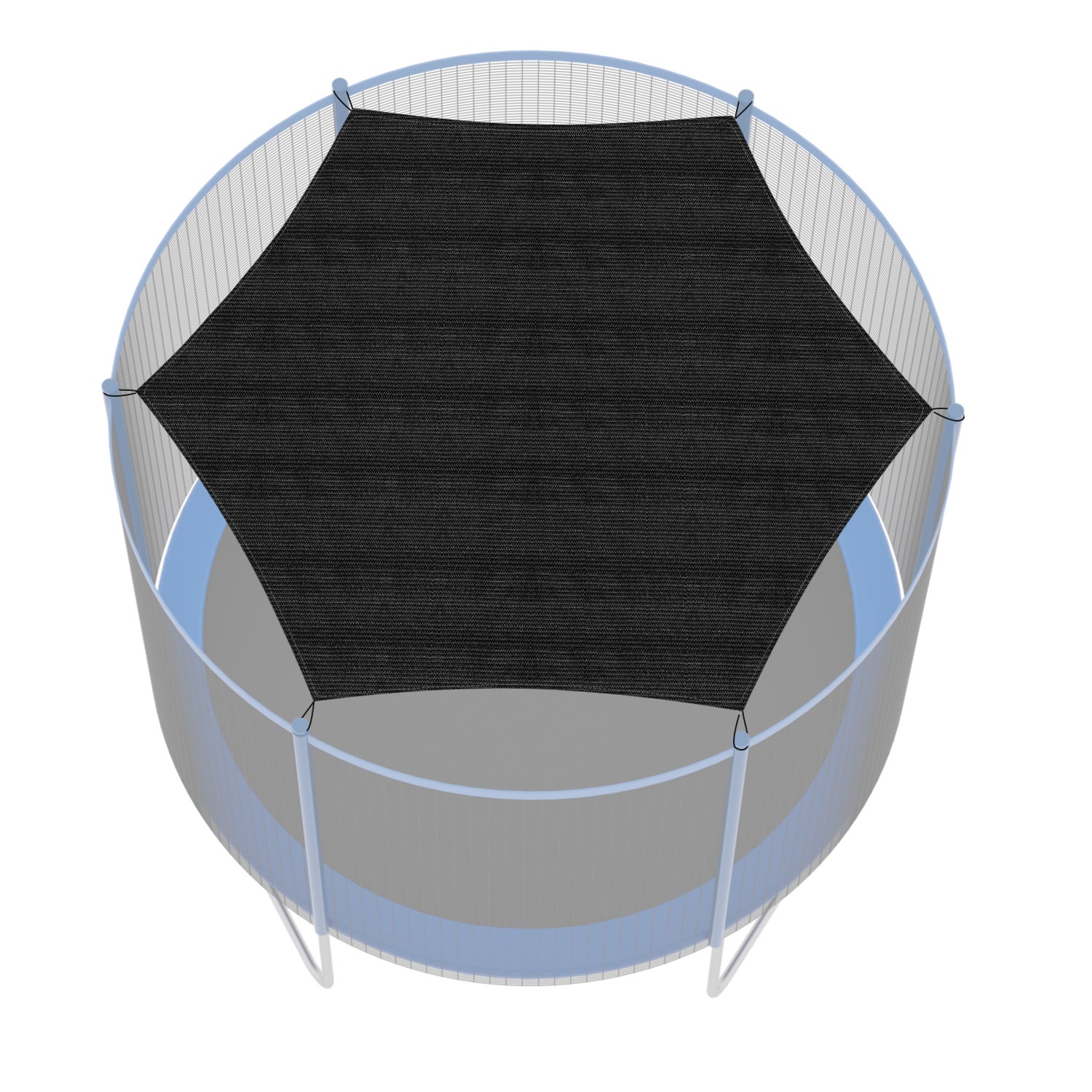 Couverture d'ombre pour trampoline, accessoire de protection solaire