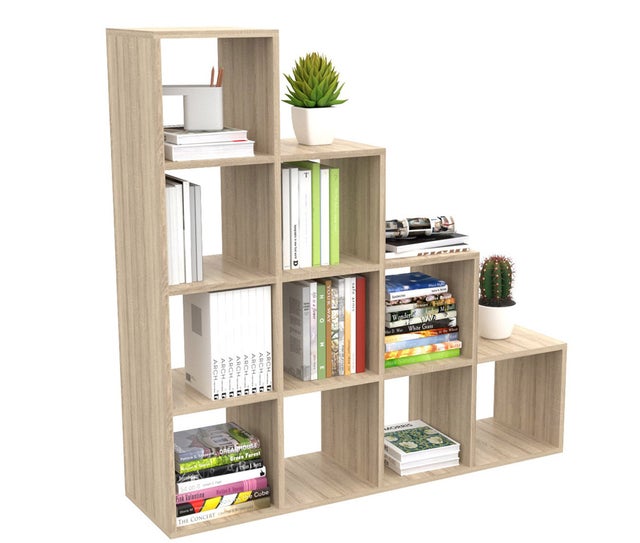Estantería Moderna Escalera De Madera Con Cuatro Plantas, De Pie