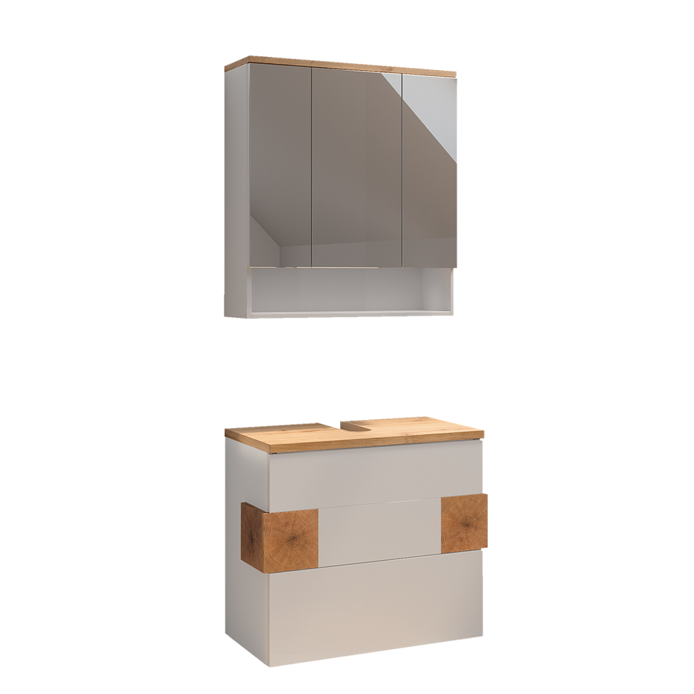 Vicco Zestaw mebli łazienkowych Eden, Biały, 2 części