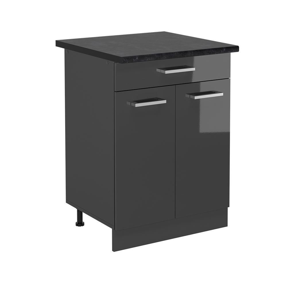 Vicco Szafka dolna do kuchni R-Line, Antracyt wysoki połysk, 60 cm , BP Antracyt