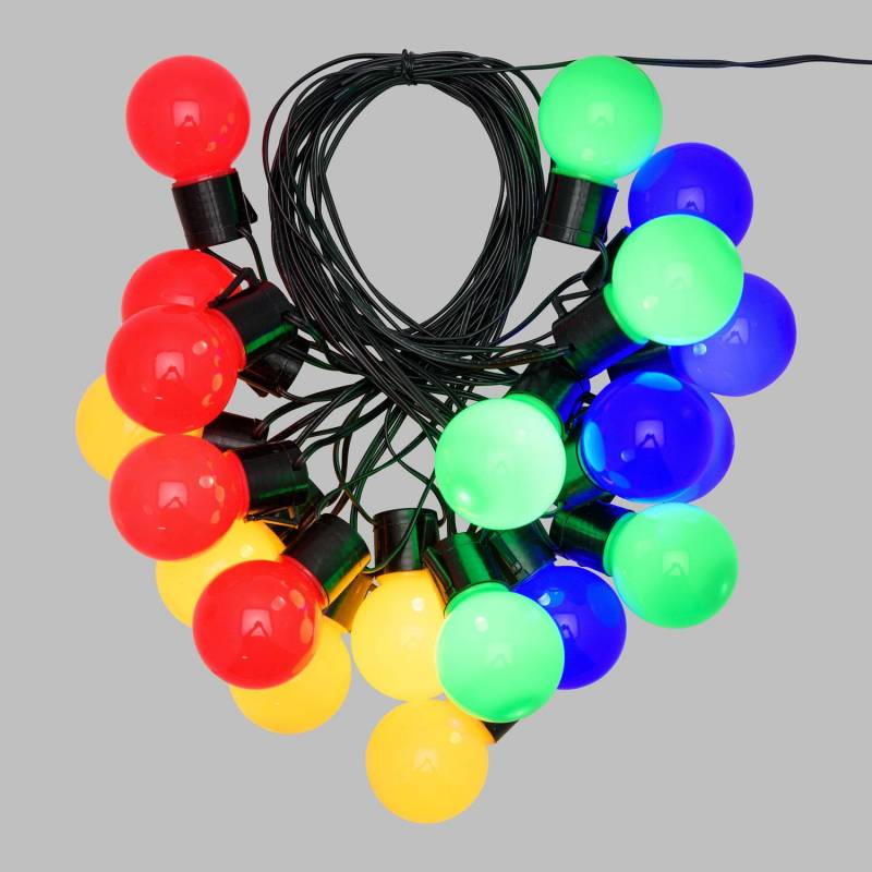 guirlande lumineuse guinguette multicolore 10M 20 globes LED Pas cher Lotti - 3