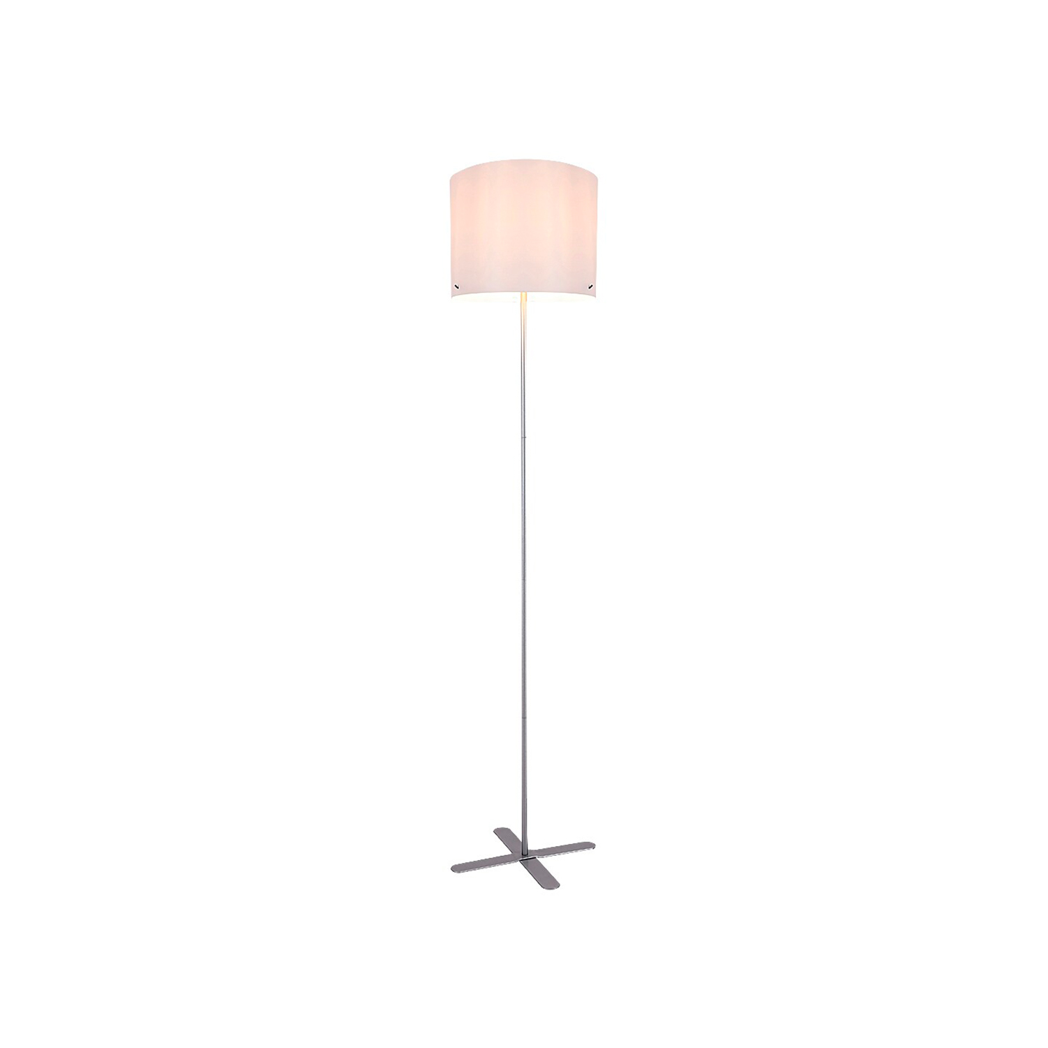 Lampa podłogowa stojąca Izander srebrno-biała 1xE27x40W wym: 149 x 34 x 30 cm metal Rabalux