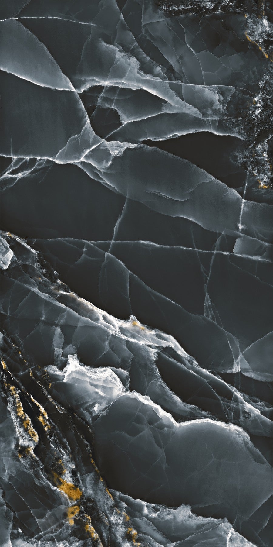 Carrelage sol/mur effet marbre brillant SUBLIME ONYX BLACK L.120 x l.60cm - 2