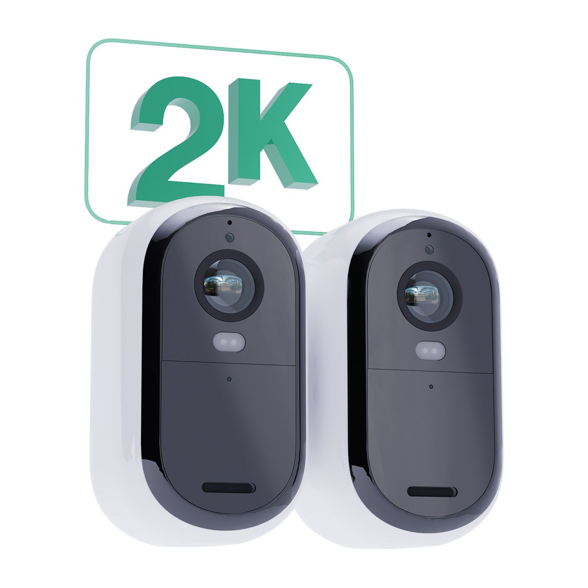 Caméra de surveillance ARLO 2 caméras Essential 2K+2 Panneaux sol. - 2