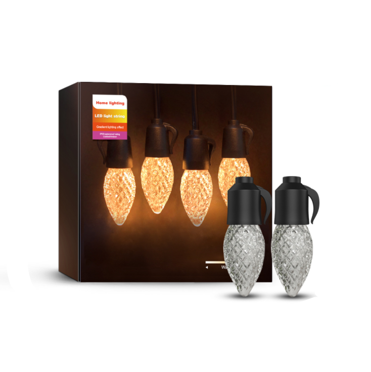 Rosnek IP65 LED Guirlande Guinguette Extérieure 20pcs G50 Ampoules 13m Blanc Guirlande Lumineuse pour Soirée Mariage Jardin - Maison