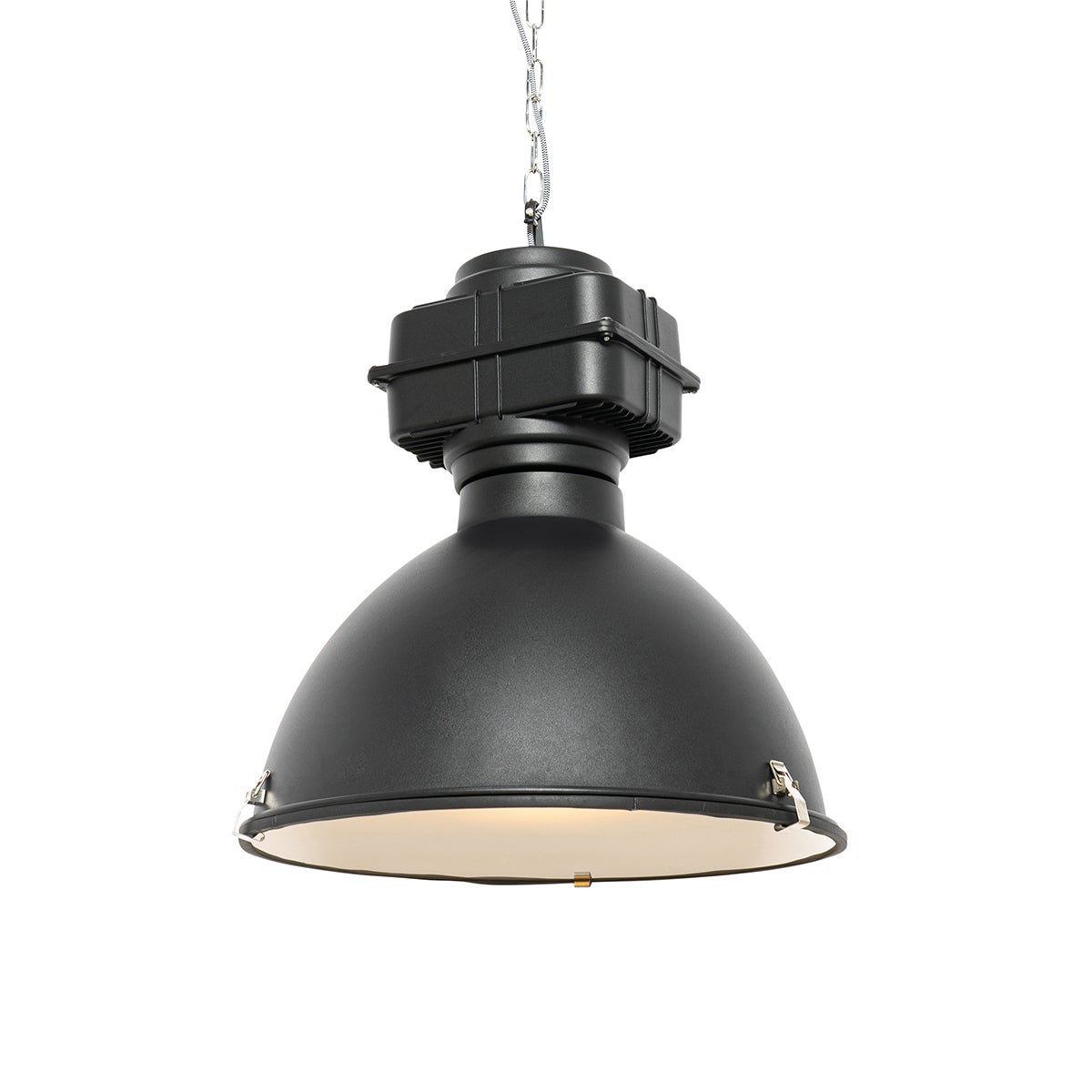 Industrialna lampa wisząca czarna 53,5 cm - Sicko
