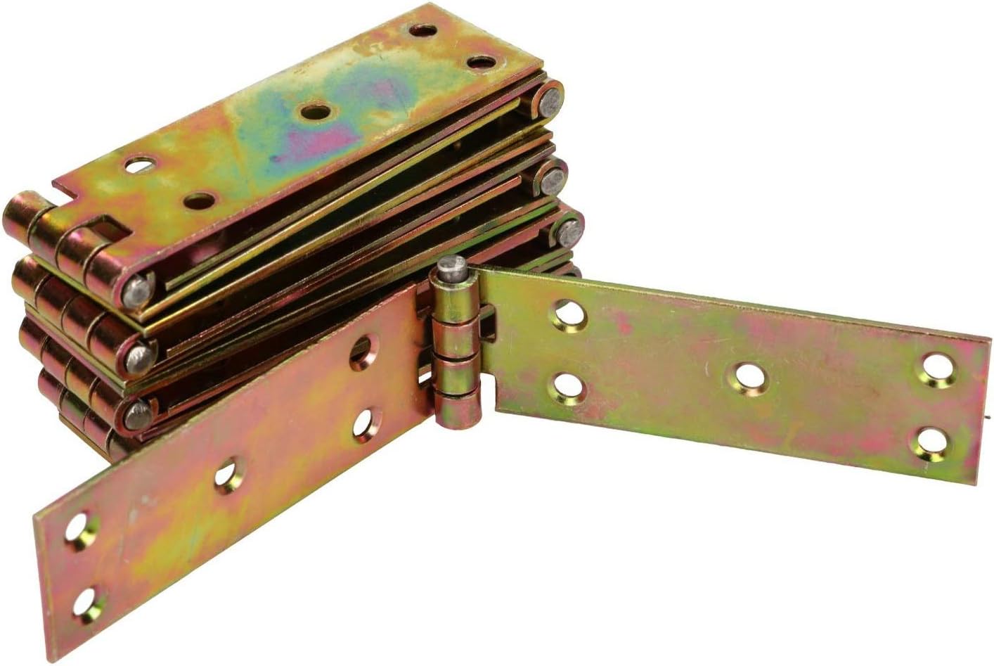 Zawias skrzyniowy - 162 x 31 mm - Zestaw 10 sztuk - Ocynkowany - Zawiasy do drzwi - Zawiasy do szafek