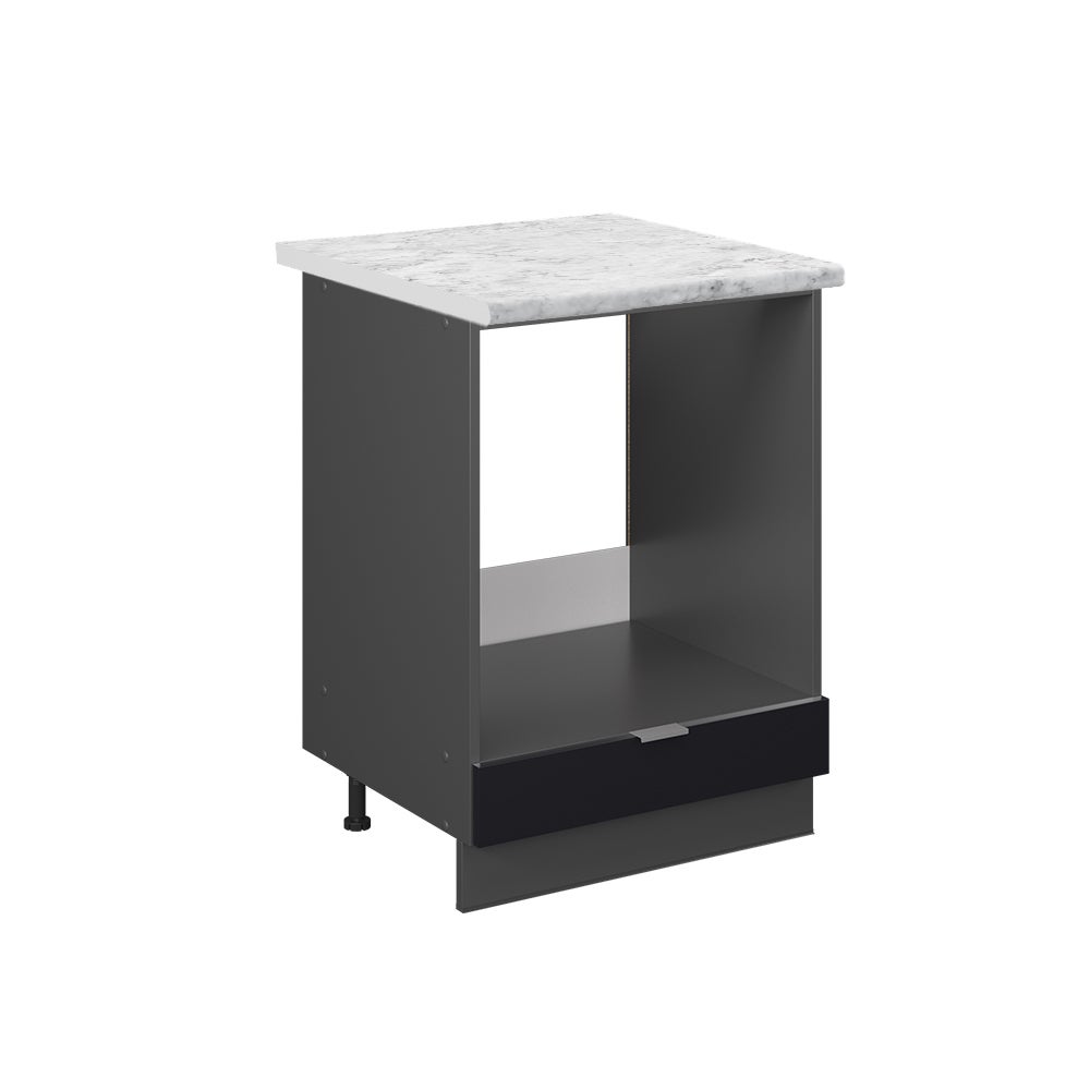 Vicco Szafka kuchenna Fame-Line, Czarne paski, 60 cm , BP Marmur