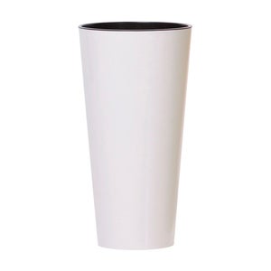 INNA-Glas Ciotola In Ceramica Bianco Opaco - Vaso Per Piante O Fruttiera, 26 Cm