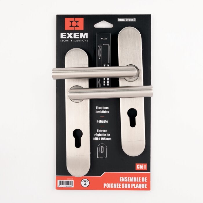 Serrure anti-panique Push Idea, 3 points haut et bas - Gris - 942308477TA - 5