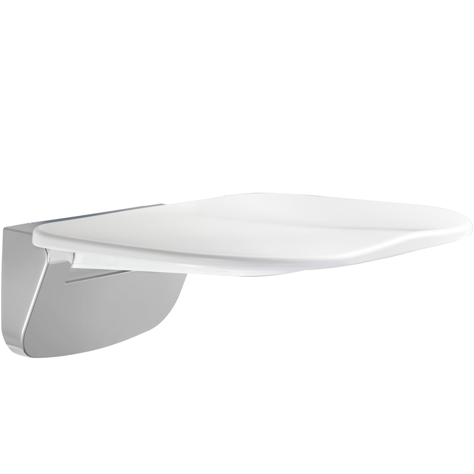 Asiento de ducha plegable de PE,expansión VEVOR 40x37,5 cm,taburete de ducha montado la pared,capacidad de carga de 500 libras,ahorro de espacio - 10