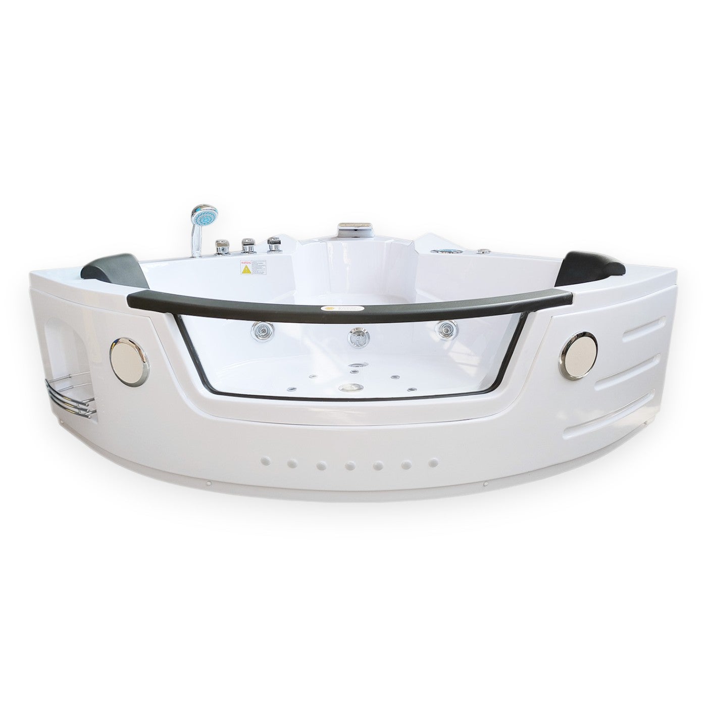 Bañera hidromasaje 140 x 140 cm bomba doble y calentador 20 jets - camelia