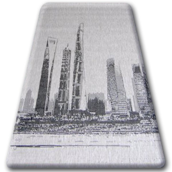 DYWAN SZNURKOWY SIZAL FLOORLUX 20240 srebrny / czarny 200x290 cm
