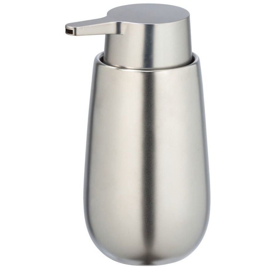 Distributeur de savon design mat Badi - Argent chromé - 3