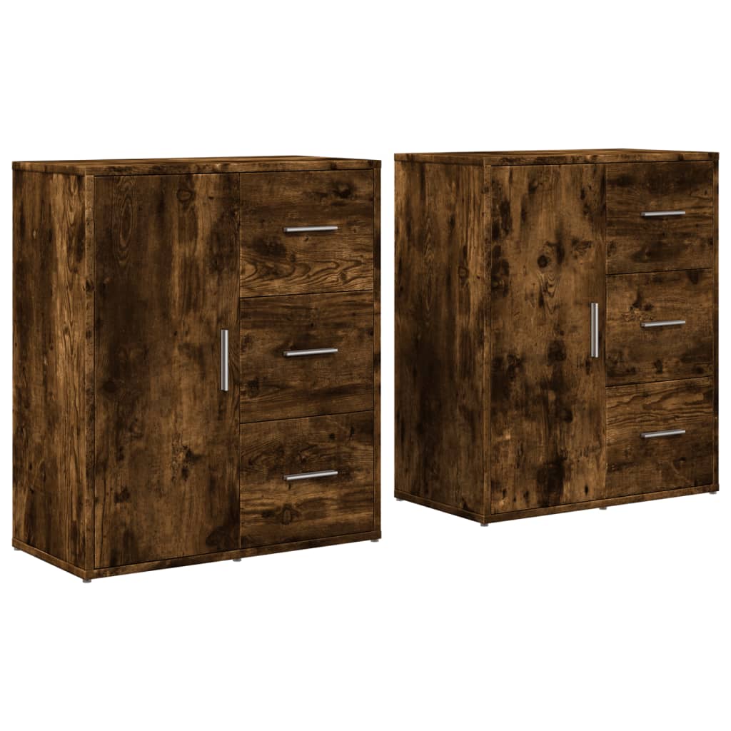 Credenza Moderna vidaXL Rovere Fumé 70cm - Design Minimalista Legno