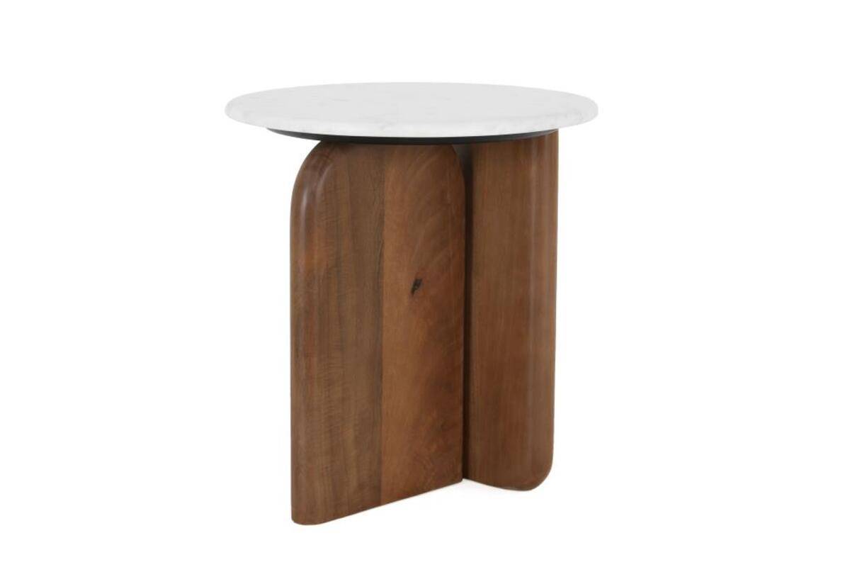 Table d'appoint Nanda blanc 56,5x5151cm