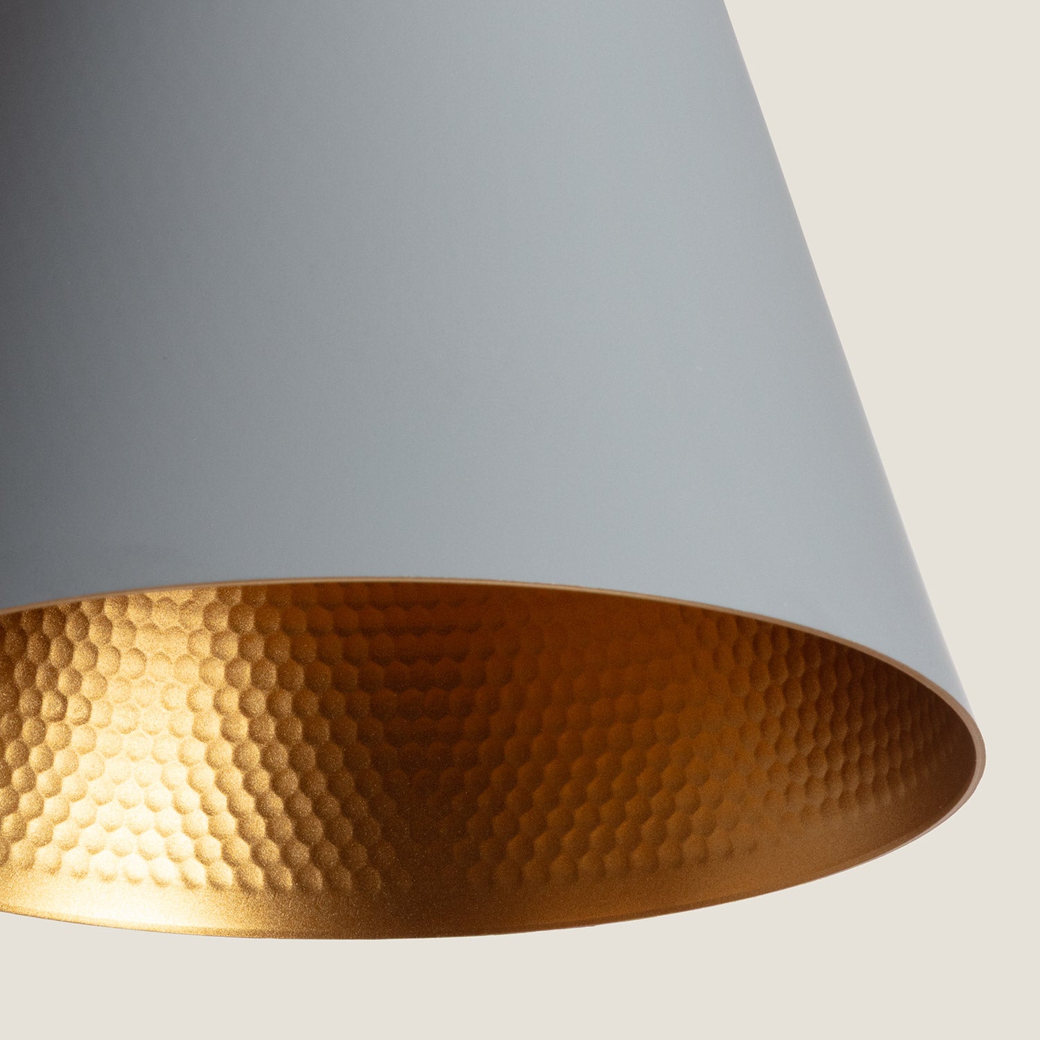 Lustre Suspension Métal Lennon | Conique Vintage Design | Aluminium Durable | Ampoule E27 Non Incluse | Câble Réglable 1,20m | Usage - 8