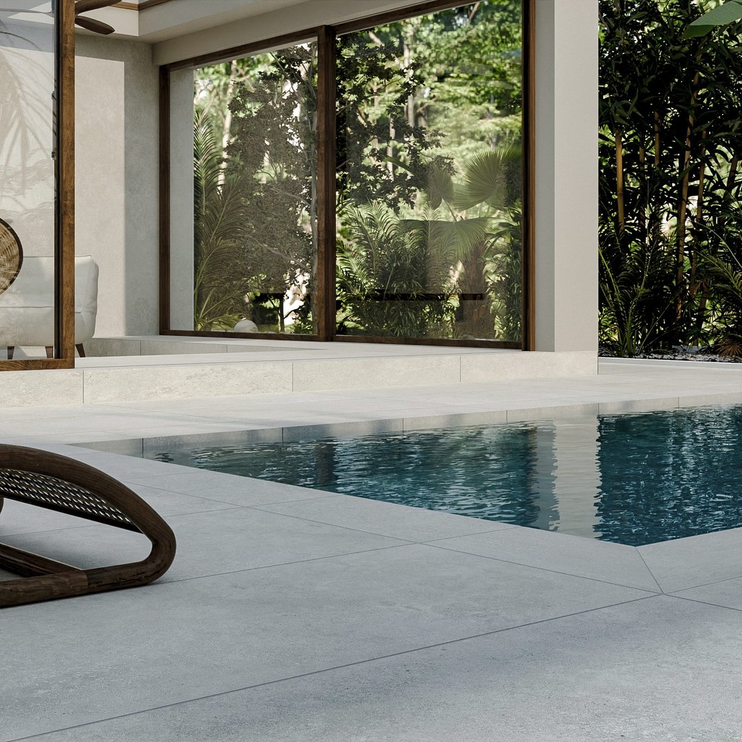 Limestone Avorio 20 mm Outdoor - Piastrelle 60x60x2 cm 20 mm - ENR 2000 60x60 GRIP R11 20 mm - 2