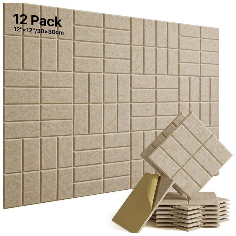 Opakowanie samoprzylepnych paneli dźwiękochłonnych x cm dźwiękochłonne panele ścienne z poliestru wysokiej gęstości izolacja termiczna ognioodporność