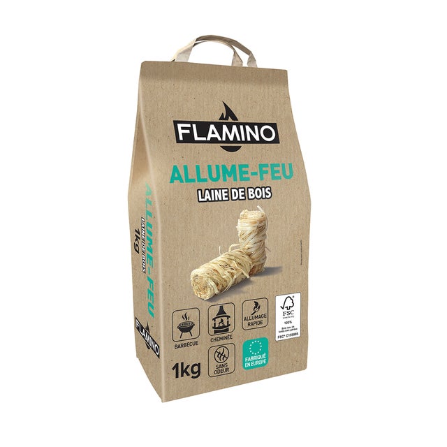 Allume-feu laine de bois 1kg