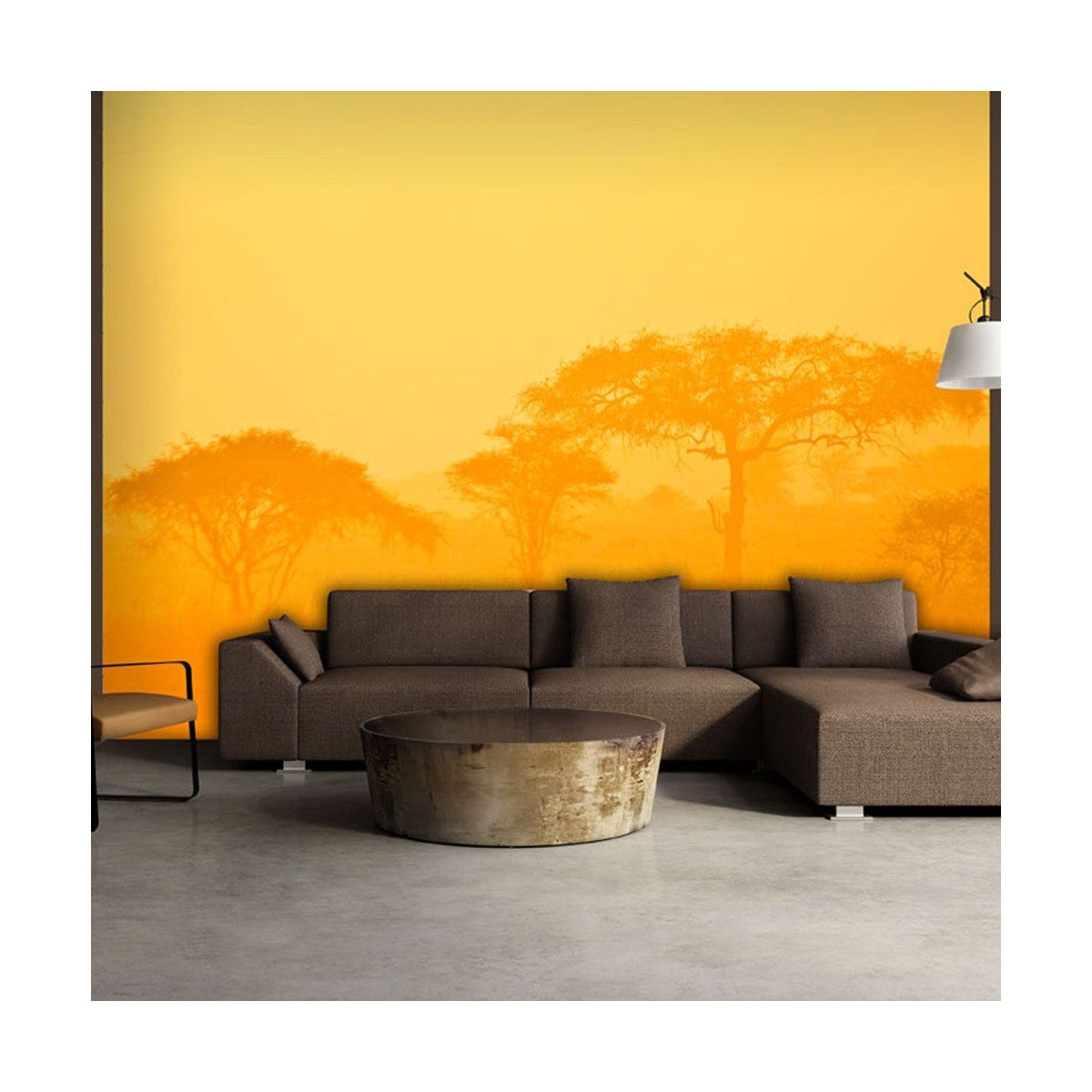 Papier Peint "Orange Savanna" 270 x 350 cm | Leroy Merlin