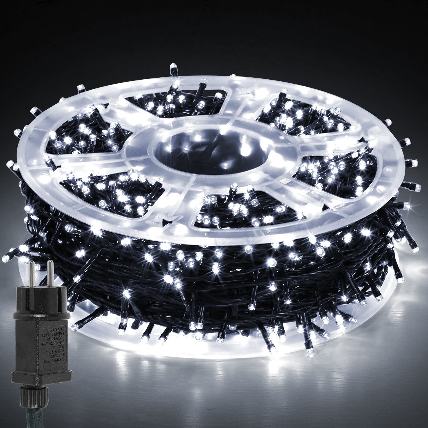 Ghirlanda Luminosa LED 100m Impermeabile IP44 con 8 Giochi di Luce Ghirlanda Luminosa LED 100m Impermeabile IP44 con 8 Giochi di Luce