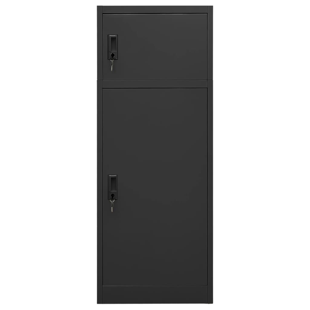Armoire de rangement Armoire à selles Anthracite 53x53x140 cm Acier