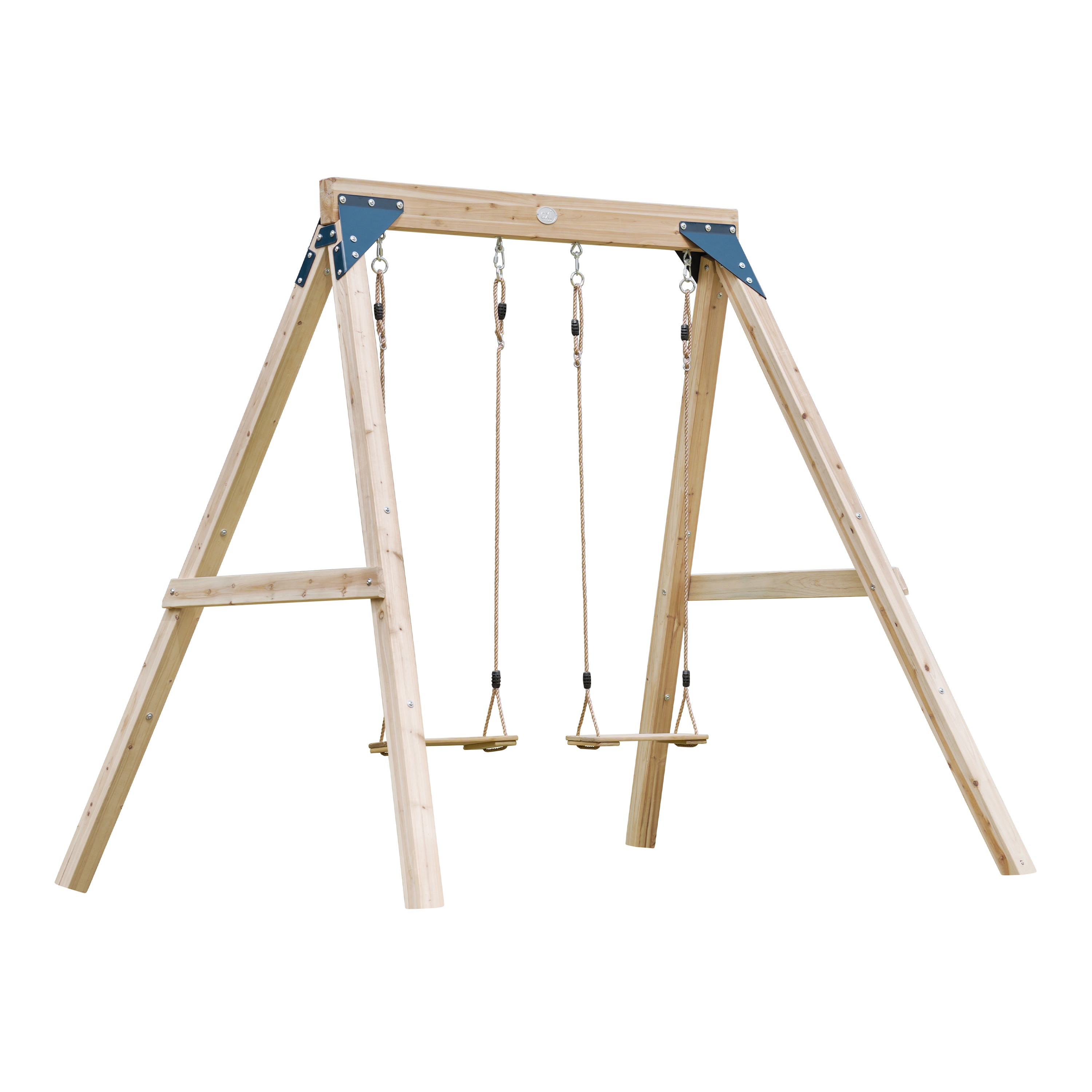 Axi Yuna Balançoire Double En Bois Marron - Bois Fsc - Balançoire Autoportante Avec 2 Sièges De Balançoire En Bois - Portique Pour Enfants - Garantie | Leroy Merlin Axi Yuna Balançoire Double En Bois Marron - Bois Fsc - Balançoire Autoportante Avec 2 Sièges De Balançoire En Bois - Portique Pour Enfants - Garantie | Leroy Merlin