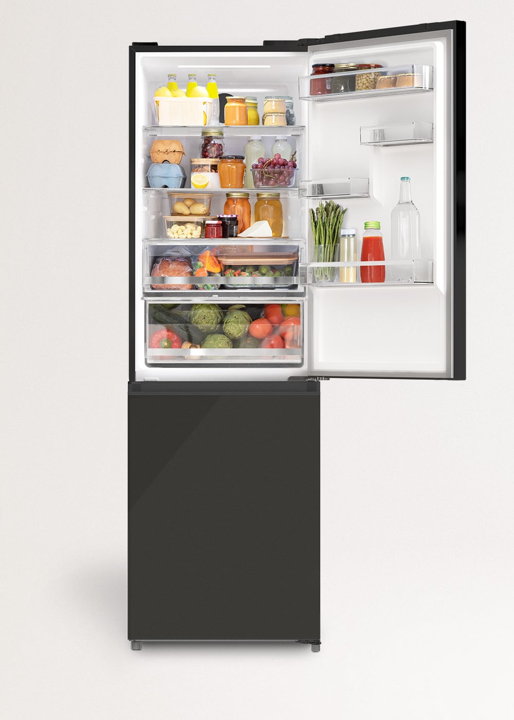 CREATE - FRIDGE STUDIO COMBI PRO 402 - Réfrigérateur-congélateur combiné 402L No Frost avec Space Pro et Care+- Noir - 3