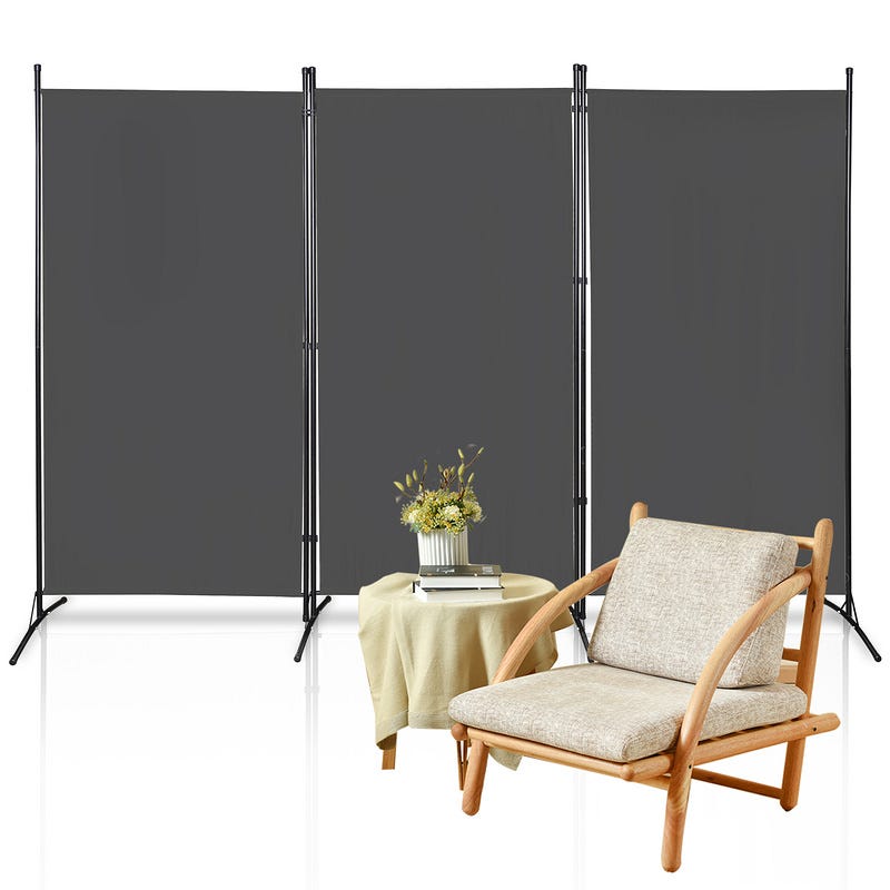 Biombo plegable sobre soporte Moderno Separador de ambientes Biombo ...
