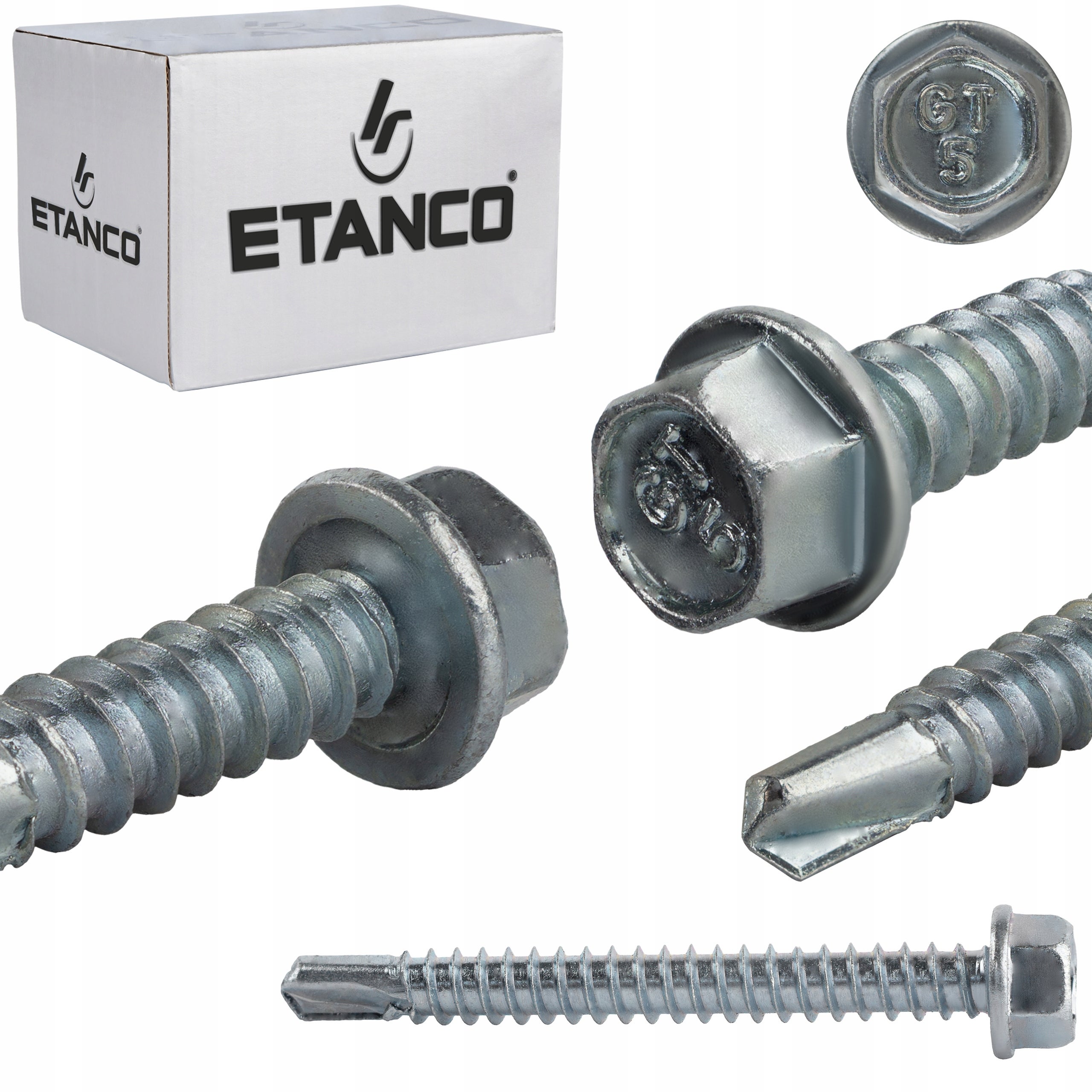 Wkręty samowiercące do metalu bez podkładki Etanco GT5 5,5x60 mm ocynk 250szt