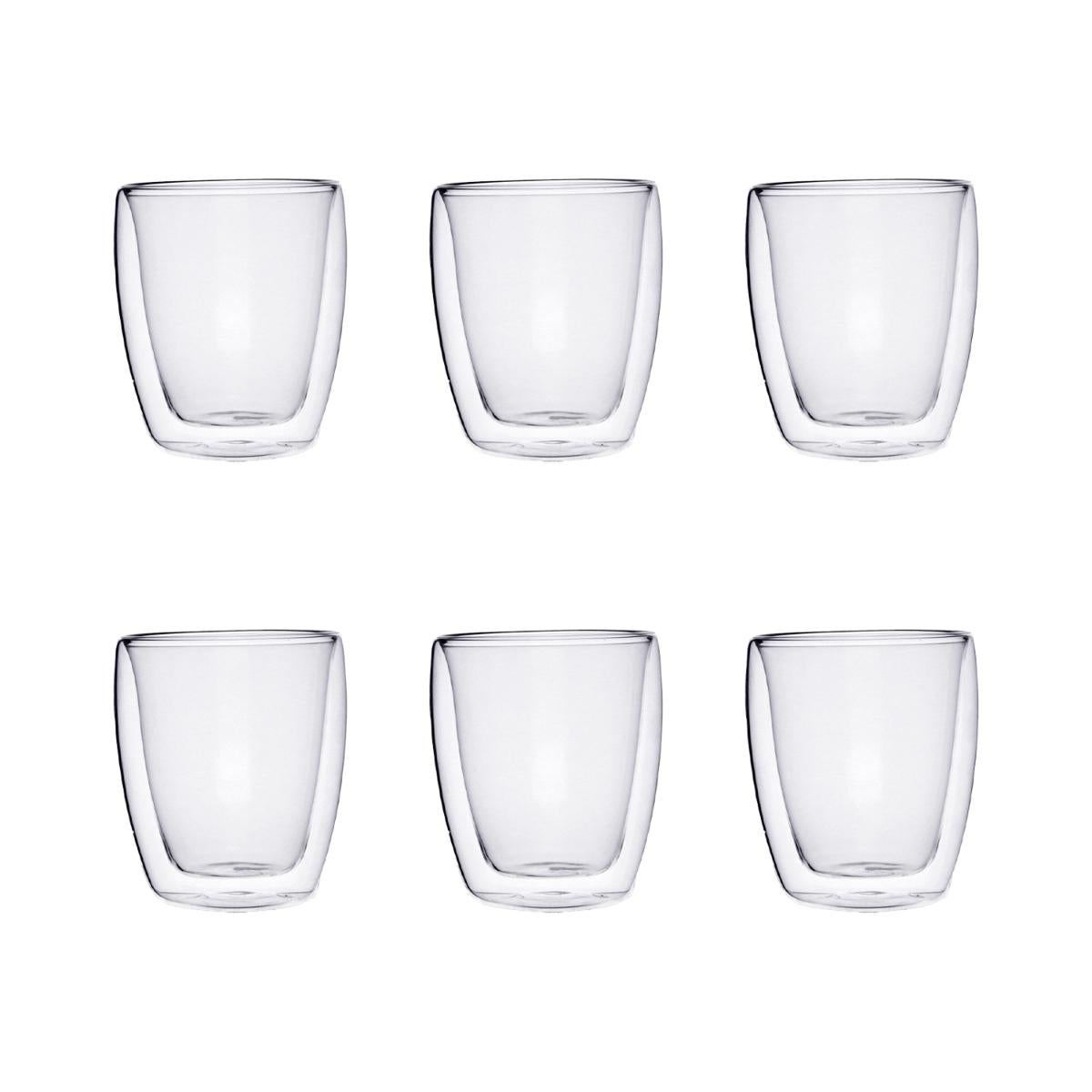 Quid Set 6 Vasos 30 Cl Vidrio Doble Pared Serenia - Imagen 2