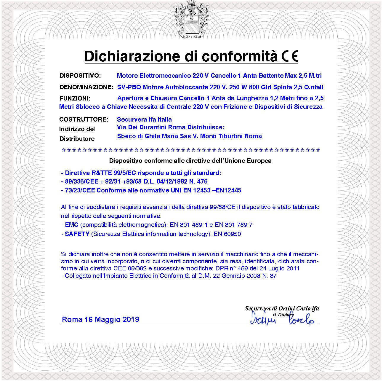 Motore Elettromeccanico Stelo Retrattile Corsa 400 mm 230 V Per Cancello Battente Anta 2,5 Metri Spinta 250 Kg Sblocco a Chiave Ricambio Universale Au - 4