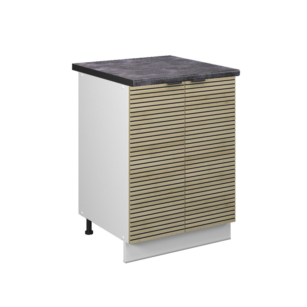 Vicco Szafki kuchenne Fame-Line, Panel dębowy, 60 cm , BP Antracyt
