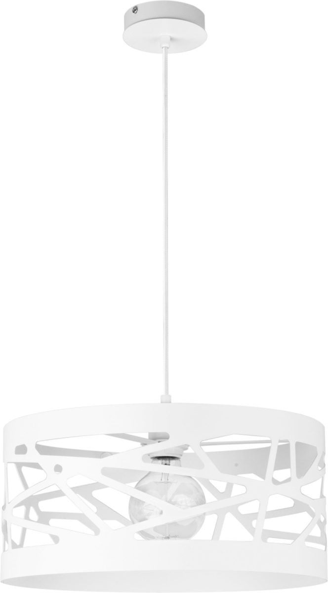Lampa wisząca Moduł Frez biała 1xE27x15W dekoracyjna wym: 100 x 39 x 39 cm metal SIGMA
