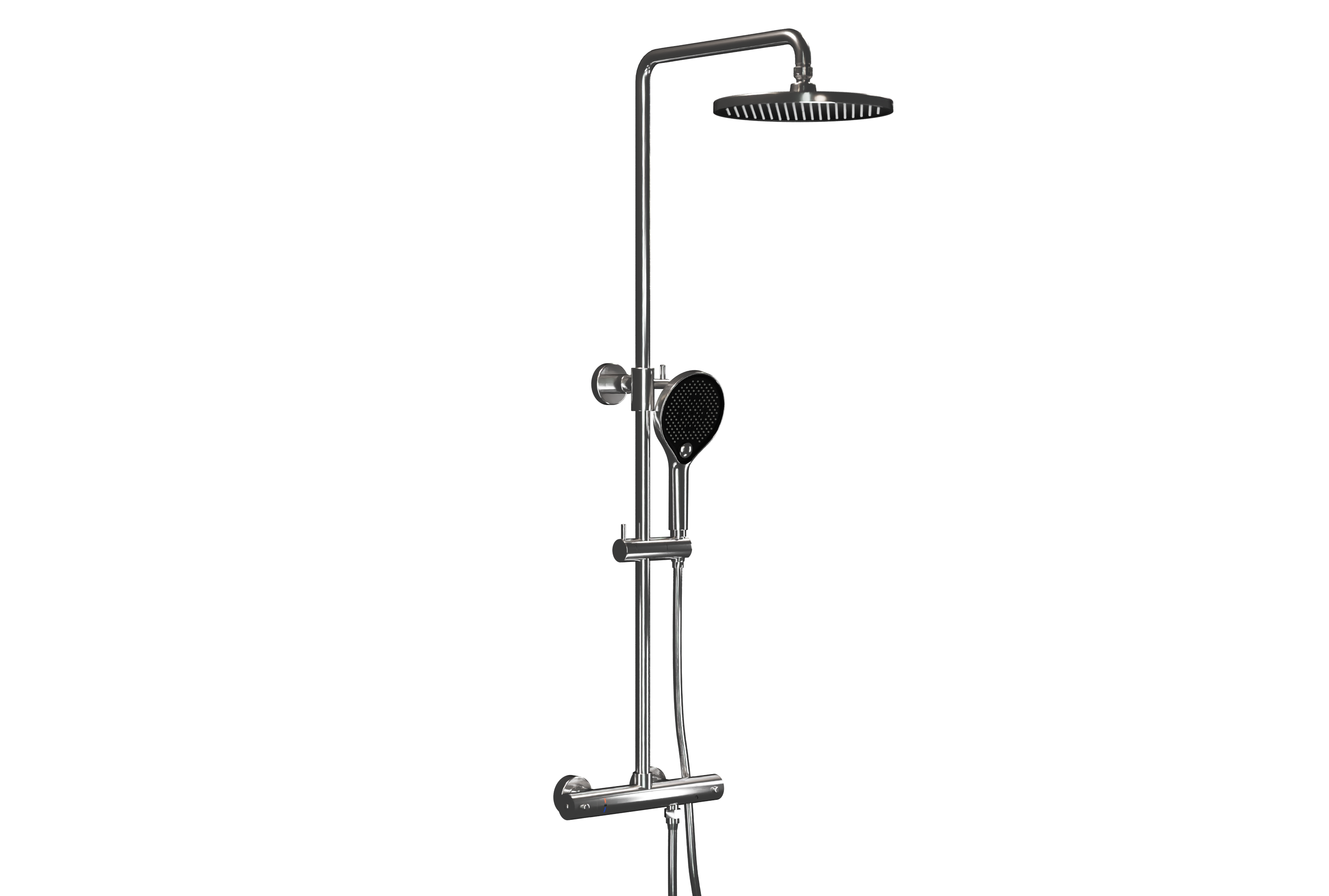 Bernstein Zestaw prysznicowy z termostatem 4011 BASIC - Dysze antywapienne - Funkcja Cool Body