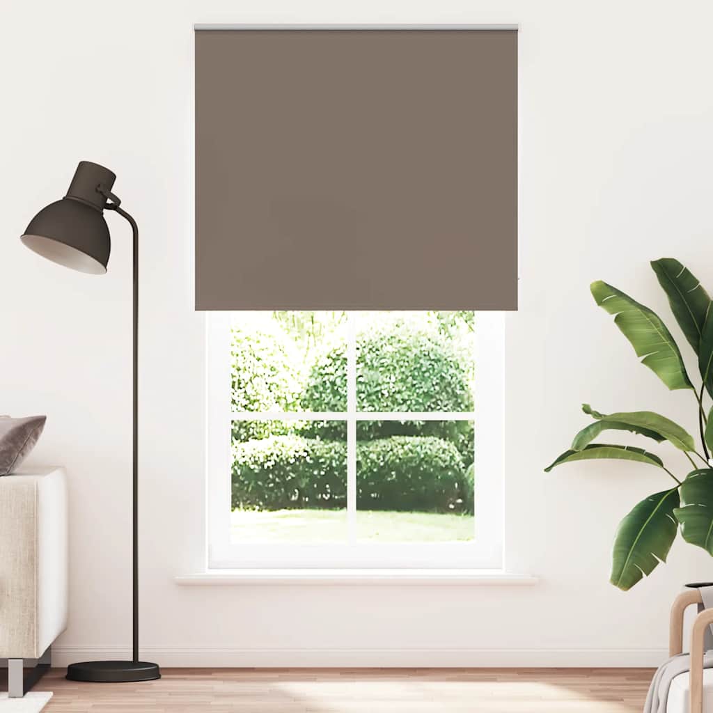 Roleta zaciemniająca Kawowa 130x210 cm Szerokość tkaniny vidaXL