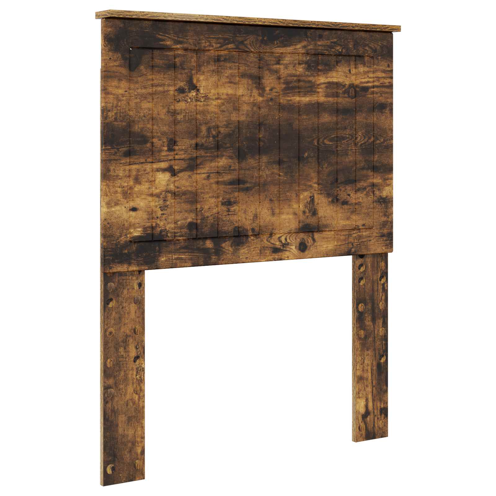 Lit de rangement chêne fumé 75 x 190 cm en panneau de bois - 7