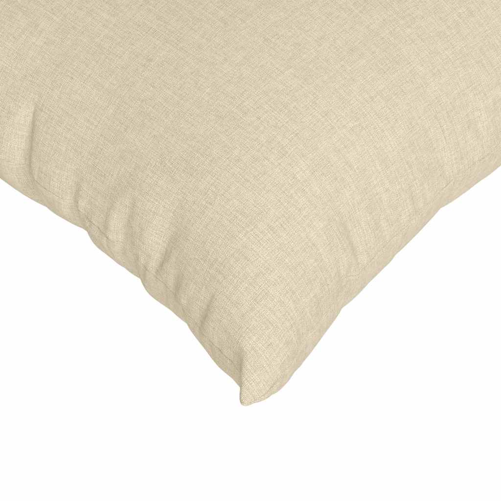 vidaXL Coussins de canapé 2 pcs Crème 50 x 50 cm tissu - 7
