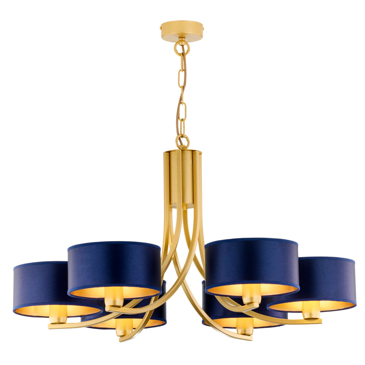 Lampa wisząca ARTHUR złota 6xE27x20W metal wym:71x78x78cm IP20 Jupiter