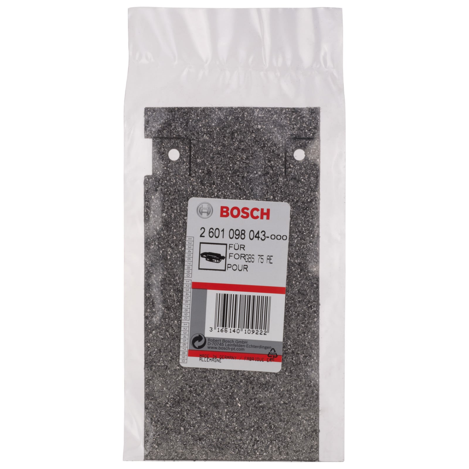 Płyta do szlifowania precyzyjnego Bosch do szlifierek taśmowych do GBS 75 AE/AE Set - 2601098043 - 3
