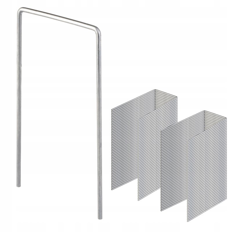 SZPILKI DO AGROWŁÓWNINY KOŁKI KOTWY MOCOWANIA AGROTKANINY METALOWE 50 szt