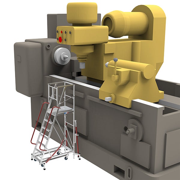 Escabeau 13 marches- Hauteur max. de travail 5.25m - ER13R - 4