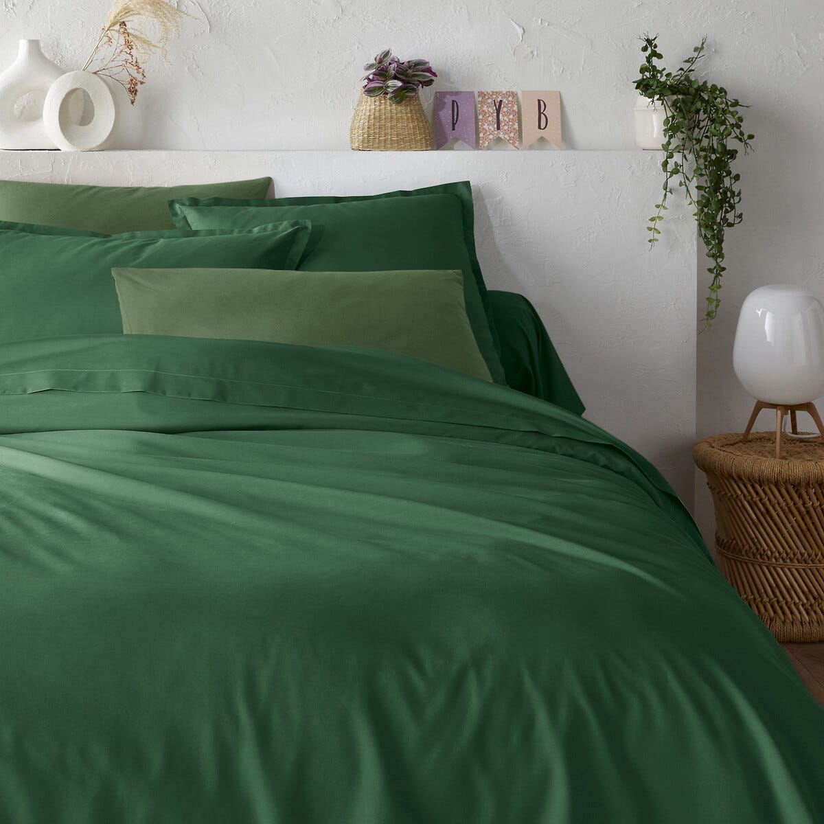 Housse de couette en lin vert olive pour lit Queen Brunelli – Beaulieu Décor Housse de couette en lin vert olive pour lit Queen Brunelli – Beaulieu Décor