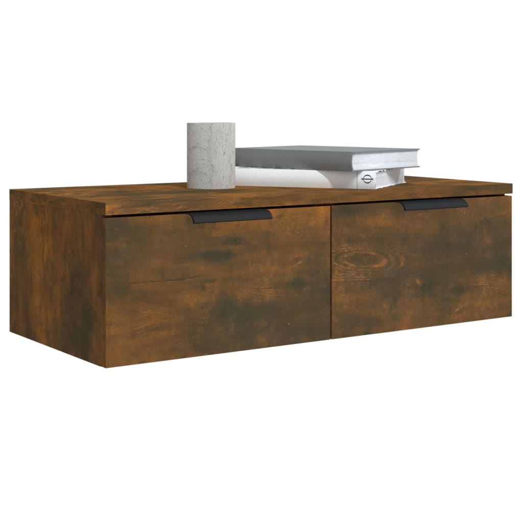 Maison Exclusive - Mobili Pensili 2 pz Rovere Fumo 68x30x20 cm Legno Multistrato - 4